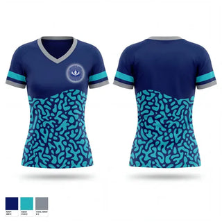 Womens Short Sleeve Vneck Shirt, Whole Life Senior Care, , Teamtime, Team time, sublimation, custom sports apparel, team uniforms, spirit wear, spiritwear, sports uniforms, custom shirts, team store, custom team store, fundraiser sports, apparel fundraiser