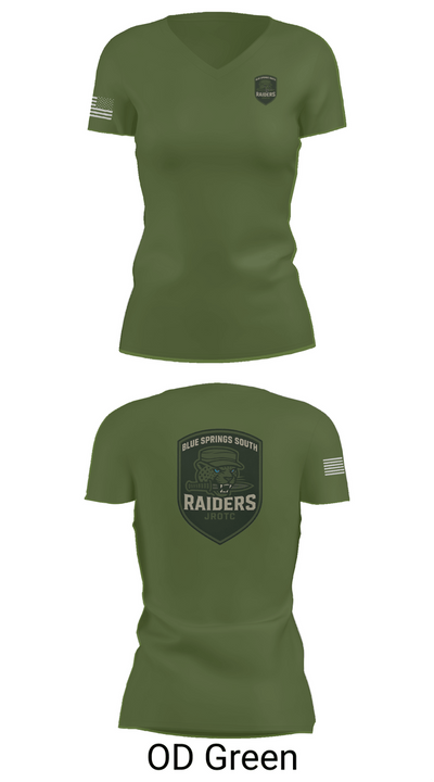 BSS JROTC 74818776 Women's Short Sleeve V-neck Shirt - 48