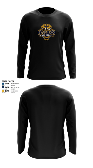 Long Sleeve Performance Shirt, Lady Gators Basketball, Women's Basketball, Teamtime, Team time, sublimation, custom sports apparel, team uniforms, spirit wear, spiritwear, sports uniforms, custom shirts, team store, custom team store, fundraiser sports, apparel fundraiser