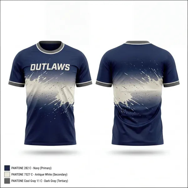 Old School Cotton Feel Shirt, Outlaws, Softball, Teamtime, Team time, sublimation, custom sports apparel, team uniforms, spirit wear, spiritwear, sports uniforms, custom shirts, team store, custom team store, fundraiser sports, apparel fundraiser