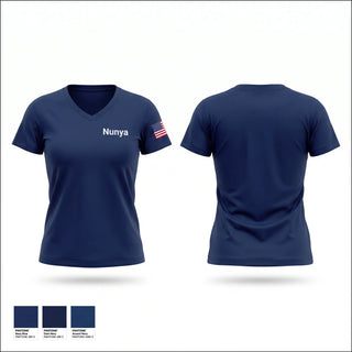 Womens Short Sleeve Vneck Shirt, Nunya, Fire Department, Teamtime, Team time, sublimation, custom sports apparel, team uniforms, spirit wear, spiritwear, sports uniforms, custom shirts, team store, custom team store, fundraiser sports, apparel fundraiser