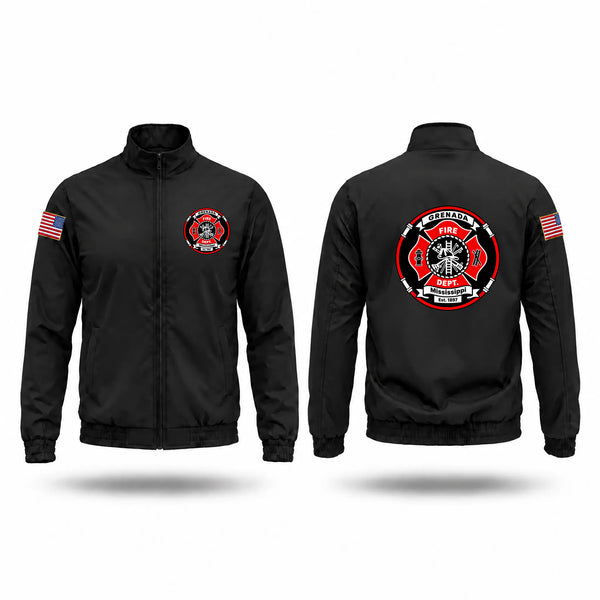 Windbreaker, Grenada Fire Department, Fire Department, Teamtime, Team time, sublimation, custom sports apparel, team uniforms, spirit wear, spiritwear, sports uniforms, custom shirts, team store, custom team store, fundraiser sports, apparel fundraiser