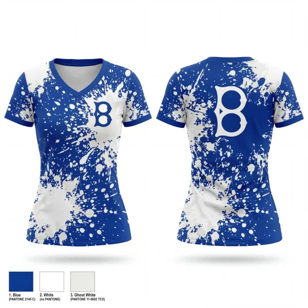 Womens Short Sleeve Vneck Shirt, Hamilton Bulldogs, Baseball, Teamtime, Team time, sublimation, custom sports apparel, team uniforms, spirit wear, spiritwear, sports uniforms, custom shirts, team store, custom team store, fundraiser sports, apparel fundraiser