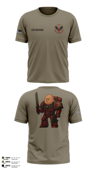 Old School Cotton Feel Shirt, CCo, 1-508PIR (OG), Army, Teamtime, Team time, sublimation, custom sports apparel, team uniforms, spirit wear, spiritwear, sports uniforms, custom shirts, team store, custom team store, fundraiser sports, apparel fundraiser