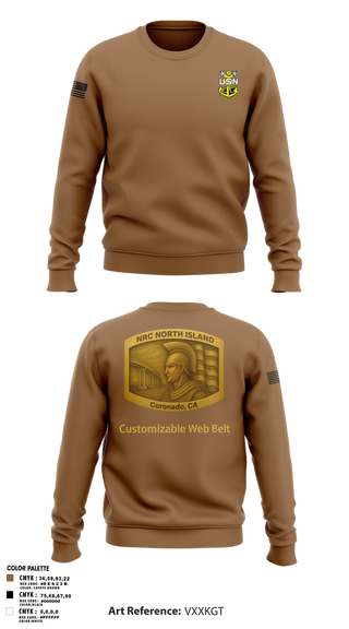 Crew Neck Sweatshirt, NRC NORTH ISLAND, Navy, Teamtime, Team time, sublimation, custom sports apparel, team uniforms, spirit wear, spiritwear, sports uniforms, custom shirts, team store, custom team store, fundraiser sports, apparel fundraiser