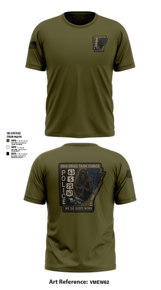 Short Sleeve Performance Shirt, 16th Drug Task Force, Police, Teamtime, Team time, sublimation, custom sports apparel, team uniforms, spirit wear, spiritwear, sports uniforms, custom shirts, team store, custom team store, fundraiser sports, apparel fundraiser