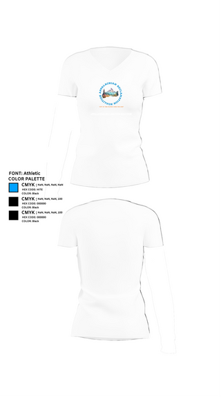 Womens Short Sleeve Vneck Shirt, Appalachian Reclamation Koalition, , Teamtime, Team time, sublimation, custom sports apparel, team uniforms, spirit wear, spiritwear, sports uniforms, custom shirts, team store, custom team store, fundraiser sports, apparel fundraiser