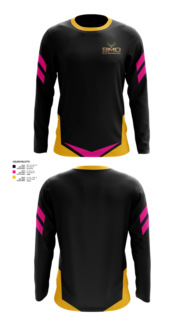 Long Sleeve Performance Shirt, BMO Elite 12u Salvadge, Softball, Teamtime, Team time, sublimation, custom sports apparel, team uniforms, spirit wear, spiritwear, sports uniforms, custom shirts, team store, custom team store, fundraiser sports, apparel fundraiser