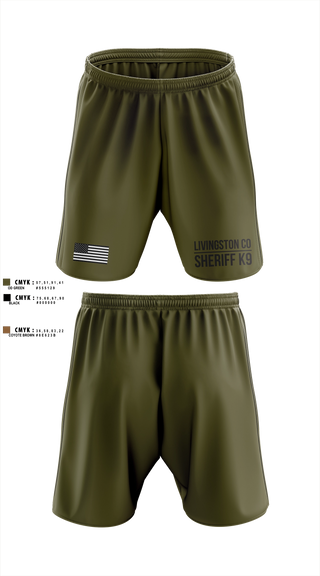 Athletic Shorts With Pockets, Livingston Co Sheriff K9, Police, Teamtime, Team time, sublimation, custom sports apparel, team uniforms, spirit wear, spiritwear, sports uniforms, custom shirts, team store, custom team store, fundraiser sports, apparel fundraiser