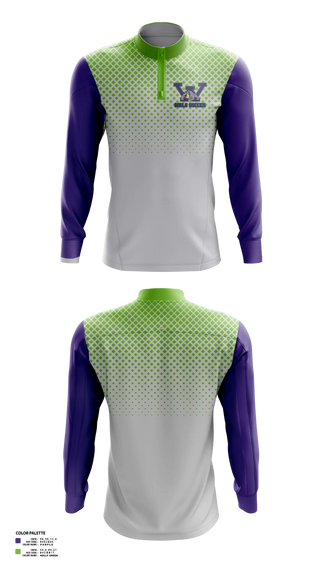 Quarter Zip Jacket, Waukegan Bulldogs, Women's Soccer, Teamtime, Team time, sublimation, custom sports apparel, team uniforms, spirit wear, spiritwear, sports uniforms, custom shirts, team store, custom team store, fundraiser sports, apparel fundraiser