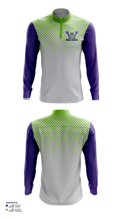 Waukegan Bulldogs Quarter Zip Jacket - 3
