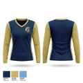 Brentwood Spartans 58291474 Women's Long Sleeve V-neck Shirt - 1