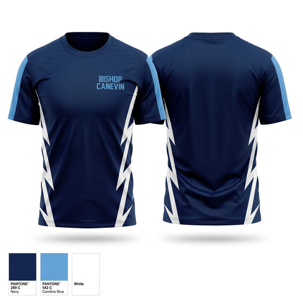 Soft Poly Tee Cotton Like Feel, Bishop Canevin, Baseball, Teamtime, Team time, sublimation, custom sports apparel, team uniforms, spirit wear, spiritwear, sports uniforms, custom shirts, team store, custom team store, fundraiser sports, apparel fundraiser