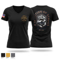 Temple Station Women's Short Sleeve V-neck Shirt - 1
