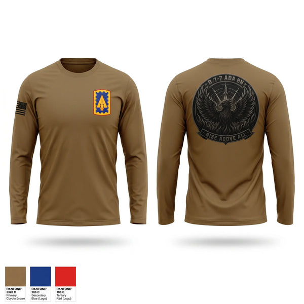 Long Sleeve Performance Shirt, Bravo 1-7, Army, Teamtime, Team time, sublimation, custom sports apparel, team uniforms, spirit wear, spiritwear, sports uniforms, custom shirts, team store, custom team store, fundraiser sports, apparel fundraiser