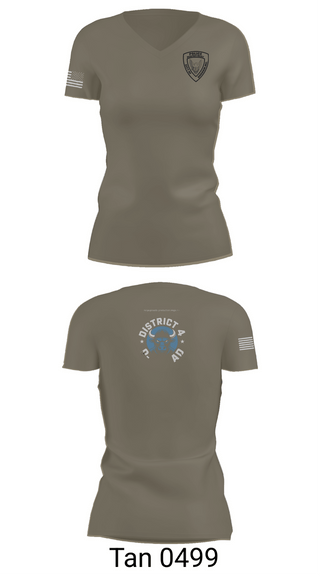 Womens Short Sleeve Vneck Shirt, District 4 D Squad, Police, Teamtime, Team time, sublimation, custom sports apparel, team uniforms, spirit wear, spiritwear, sports uniforms, custom shirts, team store, custom team store, fundraiser sports, apparel fundraiser