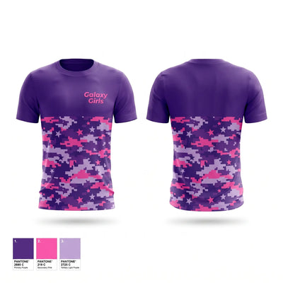 Galaxy Girls 77808438 Short Sleeve Performance Shirt - 2