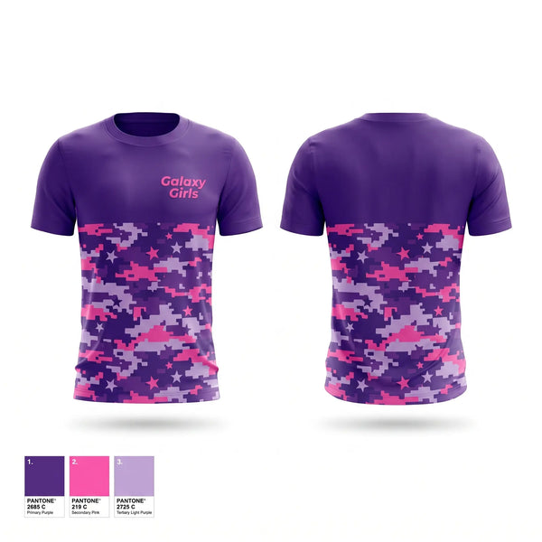 Short Sleeve Performance Shirt, Galaxy Girls, Women's Soccer, Teamtime, Team time, sublimation, custom sports apparel, team uniforms, spirit wear, spiritwear, sports uniforms, custom shirts, team store, custom team store, fundraiser sports, apparel fundraiser