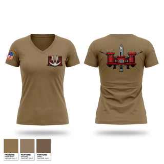 Womens Short Sleeve Vneck Shirt, Alpha Company 227th BEB, National Guard, Teamtime, Team time, sublimation, custom sports apparel, team uniforms, spirit wear, spiritwear, sports uniforms, custom shirts, team store, custom team store, fundraiser sports, apparel fundraiser