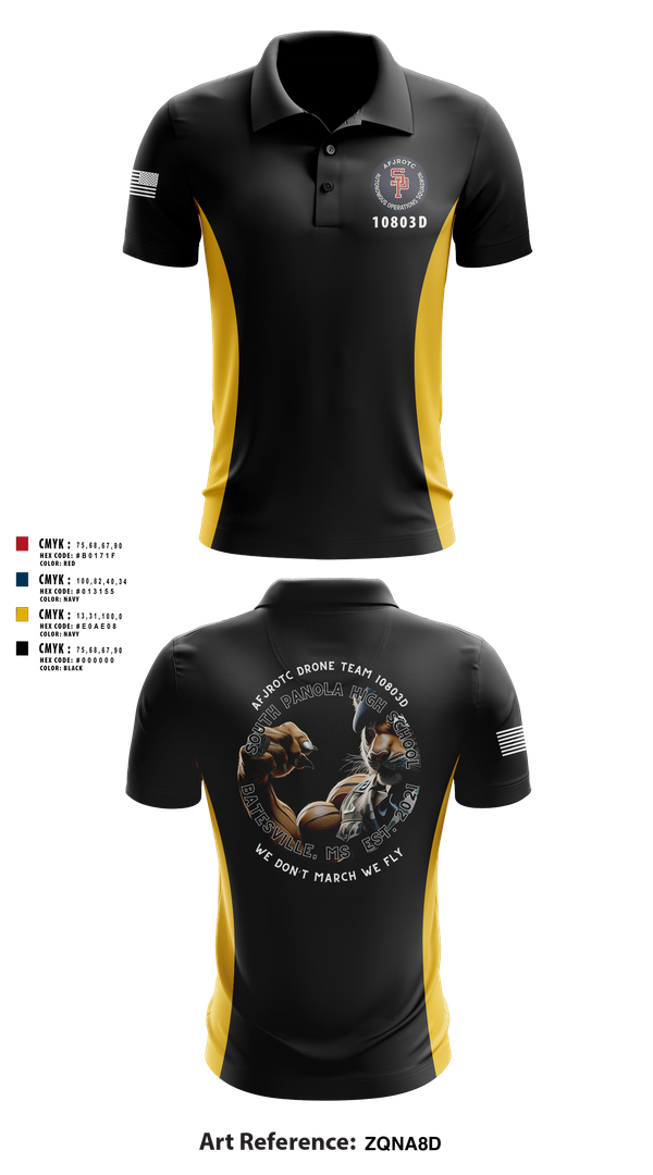 Short Sleeve Performance Polo, AFJROTC MS-081 DRONE TEAM, , Teamtime, Team time, sublimation, custom sports apparel, team uniforms, spirit wear, spiritwear, sports uniforms, custom shirts, team store, custom team store, fundraiser sports, apparel fundraiser
