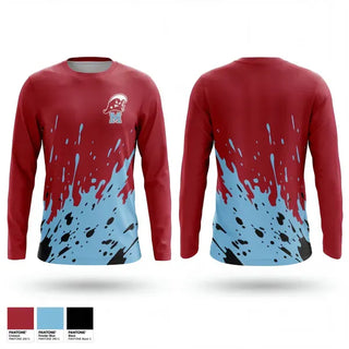 Long Sleeve Performance Shirt, Minden Crimson Tide, Men's Basketball, Teamtime, Team time, sublimation, custom sports apparel, team uniforms, spirit wear, spiritwear, sports uniforms, custom shirts, team store, custom team store, fundraiser sports, apparel fundraiser