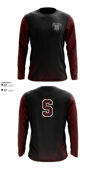 Sobrato HS Bulldogs 65561027 Long Sleeve Performance Shirt 6