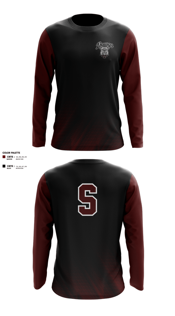 Long Sleeve Performance Shirt, Sobrato HS Bulldogs, , Teamtime, Team time, sublimation, custom sports apparel, team uniforms, spirit wear, spiritwear, sports uniforms, custom shirts, team store, custom team store, fundraiser sports, apparel fundraiser