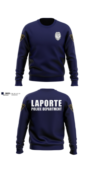 Crew Neck Sweatshirt, City of LaPorte Police Department, Police, Teamtime, Team time, sublimation, custom sports apparel, team uniforms, spirit wear, spiritwear, sports uniforms, custom shirts, team store, custom team store, fundraiser sports, apparel fundraiser