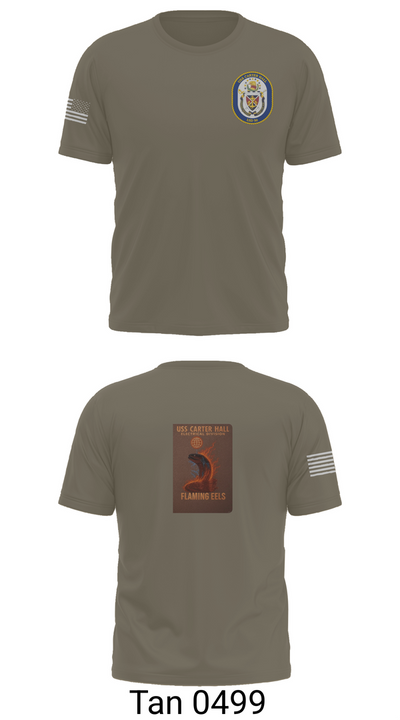 Uss Carter Hall 96042318 Short Sleeve Performance Shirt - 72