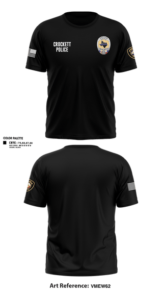 Short Sleeve Performance Shirt, Crockett Police Department, Police, Teamtime, Team time, sublimation, custom sports apparel, team uniforms, spirit wear, spiritwear, sports uniforms, custom shirts, team store, custom team store, fundraiser sports, apparel fundraiser