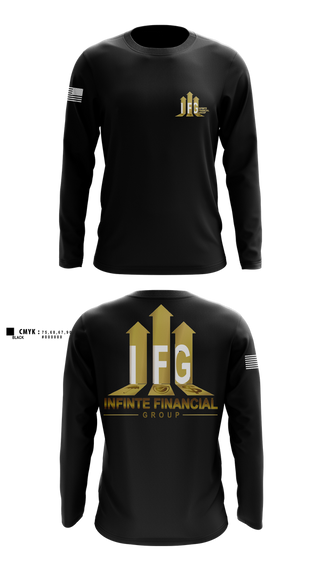 Long Sleeve Performance Shirt, Infinite Financial Group, , Teamtime, Team time, sublimation, custom sports apparel, team uniforms, spirit wear, spiritwear, sports uniforms, custom shirts, team store, custom team store, fundraiser sports, apparel fundraiser