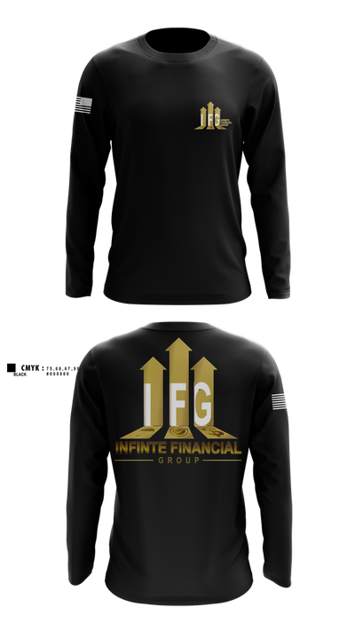 Infinite Financial Group Long Sleeve Performance Shirt 101