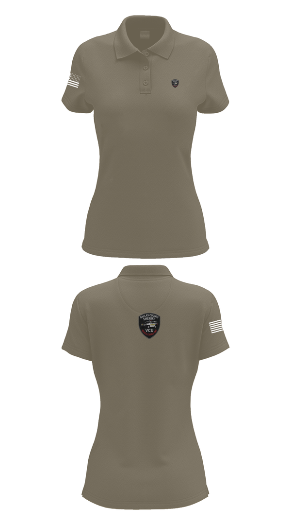 Womens Short Sleeve Performance Polo, Vehicle Crimes Unit, , Teamtime, Team time, sublimation, custom sports apparel, team uniforms, spirit wear, spiritwear, sports uniforms, custom shirts, team store, custom team store, fundraiser sports, apparel fundraiser
