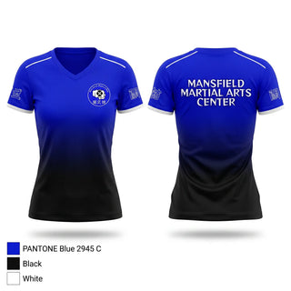 Womens Short Sleeve Vneck Shirt, Mansfield Martial Arts Center, , Teamtime, Team time, sublimation, custom sports apparel, team uniforms, spirit wear, spiritwear, sports uniforms, custom shirts, team store, custom team store, fundraiser sports, apparel fundraiser