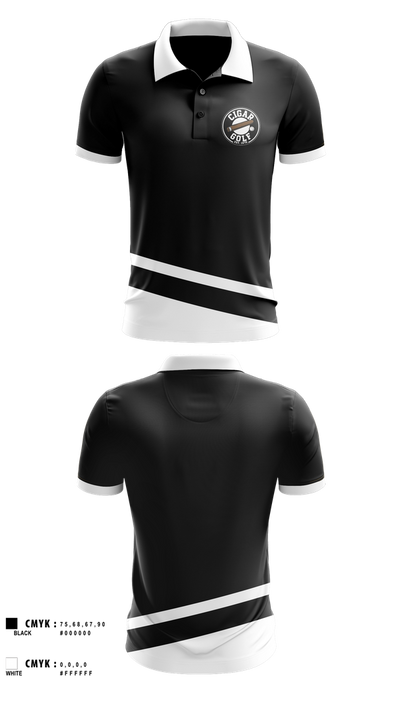 CIGAR GOLFCIGAR GOLF 5733553 Short Sleeve Performance Polo - 1