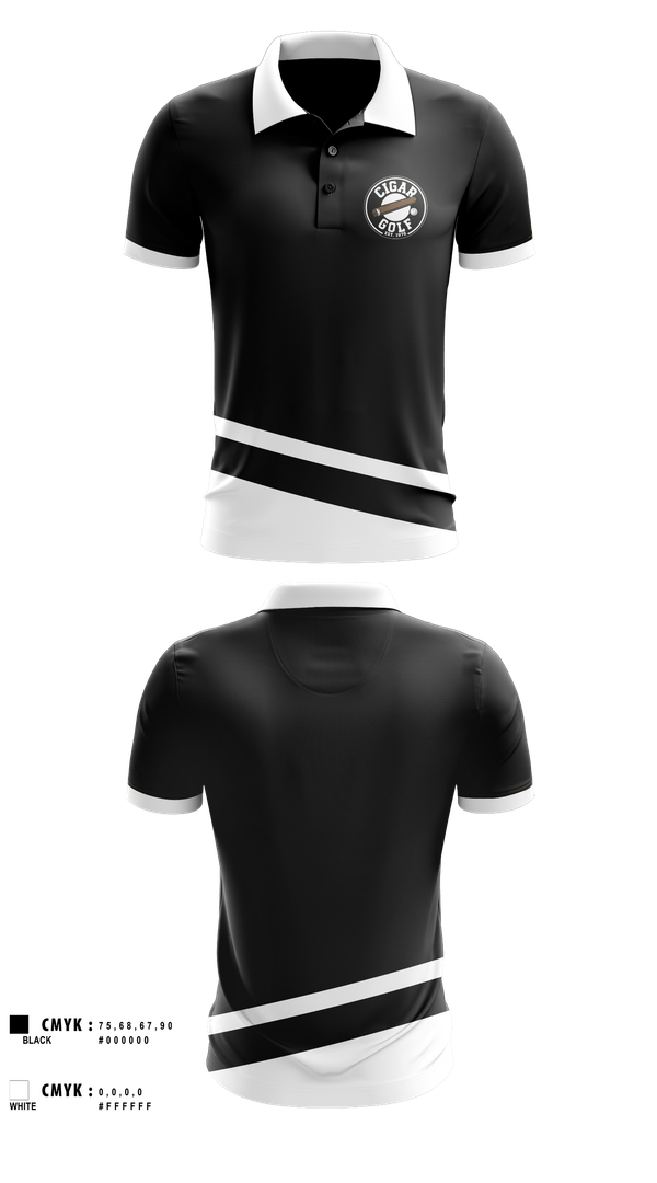 Short Sleeve Performance Polo, CIGAR GOLFCIGAR GOLF, Golf, Teamtime, Team time, sublimation, custom sports apparel, team uniforms, spirit wear, spiritwear, sports uniforms, custom shirts, team store, custom team store, fundraiser sports, apparel fundraiser