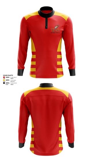 Quarter Zip Jacket, Torches, Men's Basketball, Teamtime, Team time, sublimation, custom sports apparel, team uniforms, spirit wear, spiritwear, sports uniforms, custom shirts, team store, custom team store, fundraiser sports, apparel fundraiser