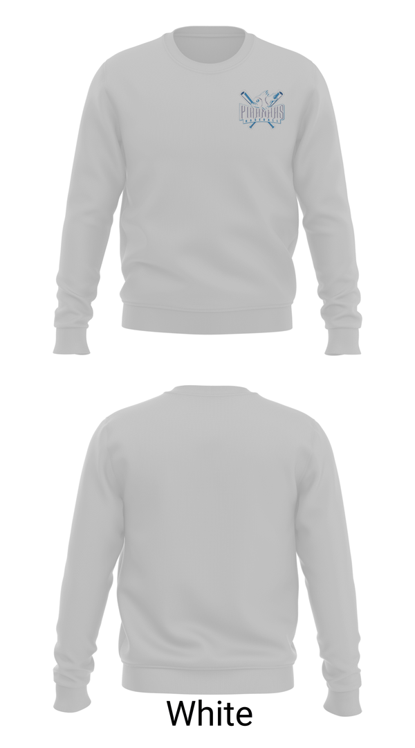 Crew Neck Sweatshirt, Piranhas, Baseball, Teamtime, Team time, sublimation, custom sports apparel, team uniforms, spirit wear, spiritwear, sports uniforms, custom shirts, team store, custom team store, fundraiser sports, apparel fundraiser