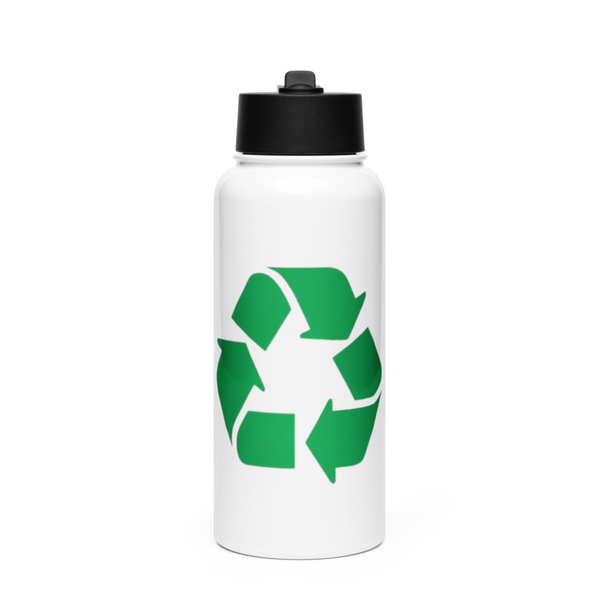 Mitchell’s Metals Stainless Steel Water Bottle with a Straw Lid