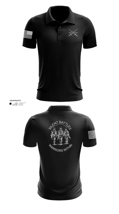 Short Sleeve Performance Polo, Silent Battles, , Teamtime, Team time, sublimation, custom sports apparel, team uniforms, spirit wear, spiritwear, sports uniforms, custom shirts, team store, custom team store, fundraiser sports, apparel fundraiser