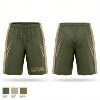 Athletic Shorts With Pockets, San Benito County Sheriff’s Office, Police, Teamtime, Team time, sublimation, custom sports apparel, team uniforms, spirit wear, spiritwear, sports uniforms, custom shirts, team store, custom team store, fundraiser sports, apparel fundraiser