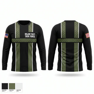Long Sleeve Performance Shirt, Major Theft Task Force, Police, Teamtime, Team time, sublimation, custom sports apparel, team uniforms, spirit wear, spiritwear, sports uniforms, custom shirts, team store, custom team store, fundraiser sports, apparel fundraiser