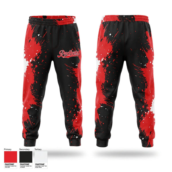 Sweatpants, Redhots, Baseball, Teamtime, Team time, sublimation, custom sports apparel, team uniforms, spirit wear, spiritwear, sports uniforms, custom shirts, team store, custom team store, fundraiser sports, apparel fundraiser