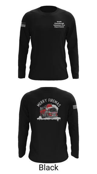 Long Sleeve Performance Shirt, South Plattsburgh Volunteer Fire Department, Fire Department, Teamtime, Team time, sublimation, custom sports apparel, team uniforms, spirit wear, spiritwear, sports uniforms, custom shirts, team store, custom team store, fundraiser sports, apparel fundraiser