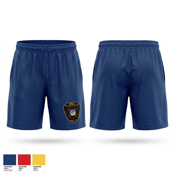 Athletic Shorts With Pockets, Wall Volunteer Fire Department, Fire Department, Teamtime, Team time, sublimation, custom sports apparel, team uniforms, spirit wear, spiritwear, sports uniforms, custom shirts, team store, custom team store, fundraiser sports, apparel fundraiser