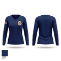 Dodge City Police Department Women's Long Sleeve V-neck Shirt - 1
