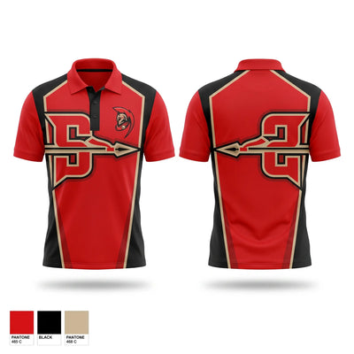 Grove City Spartans Short Sleeve Performance Polo - 1