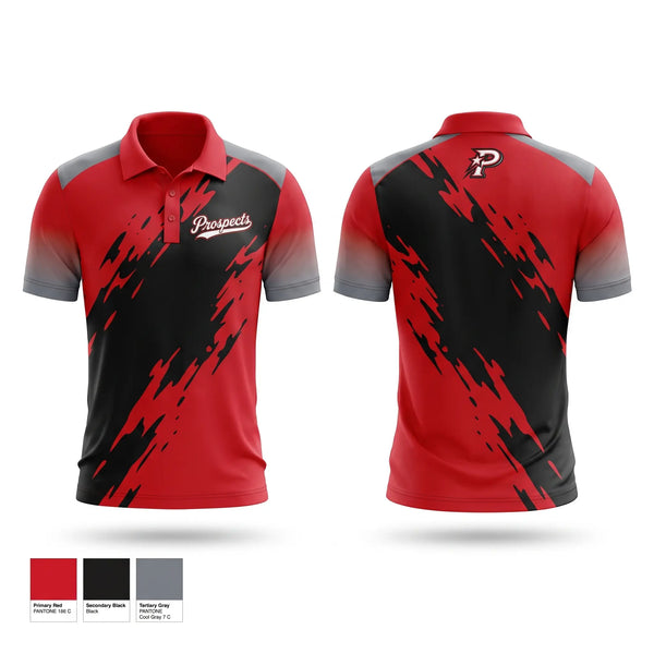 Short Sleeve Performance Polo, South Georgia Prospects, Baseball, Teamtime, Team time, sublimation, custom sports apparel, team uniforms, spirit wear, spiritwear, sports uniforms, custom shirts, team store, custom team store, fundraiser sports, apparel fundraiser