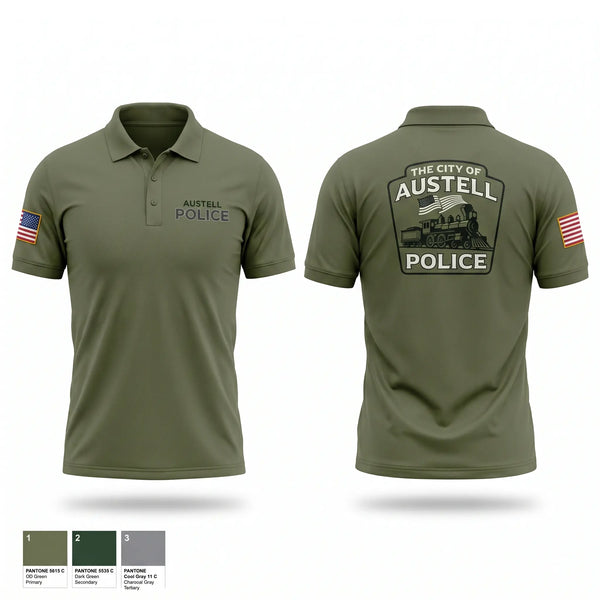 Short Sleeve Performance Polo, Austell police, Police, Teamtime, Team time, sublimation, custom sports apparel, team uniforms, spirit wear, spiritwear, sports uniforms, custom shirts, team store, custom team store, fundraiser sports, apparel fundraiser