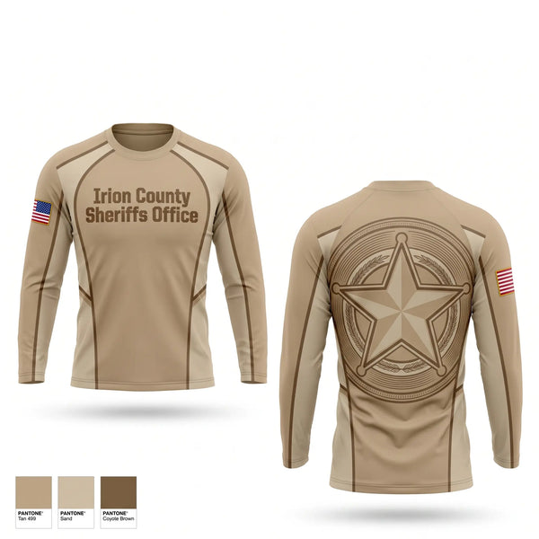 Long Sleeve Performance Shirt, Irion County Sheriff's Office, Police, Teamtime, Team time, sublimation, custom sports apparel, team uniforms, spirit wear, spiritwear, sports uniforms, custom shirts, team store, custom team store, fundraiser sports, apparel fundraiser
